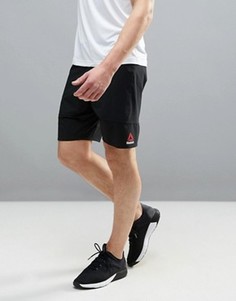 Черные шорты из кордюра Reebok Training BK4545 - Черный