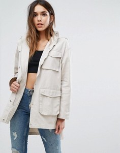 Куртка в стиле милитари с карманами Missguided - Бежевый
