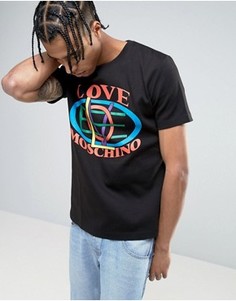Трикотажная футболка с логотипом Love Moschino - Черный