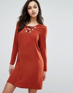 Платье со шнуровкой Supertrash Dambi - Красный