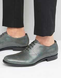 Оксфордские туфли металлик HUGO by Hugo Boss Sigma - Серебряный