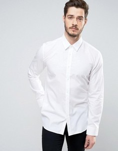 Узкая белая футболка из поплина HUGO by Hugo Boss Elisha - Белый