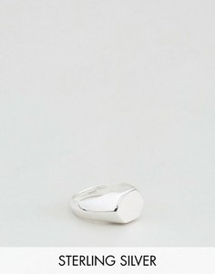 Серебряное кольцо-печатка ASOS - Серебряный