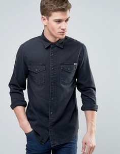 Джинсовая рубашка в стиле вестерн Jack & Jones Vintage - Черный
