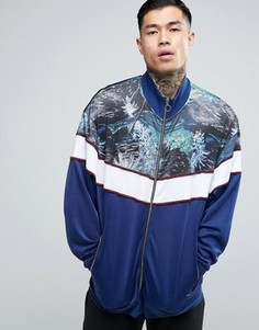 Трикотажная спортивная куртка ASOS - Темно-синий
