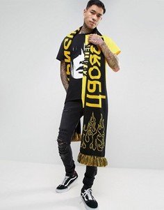 Oversize-шарф с надписью Granted - Черный