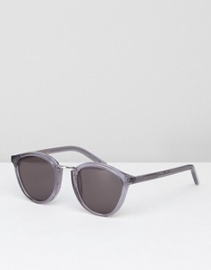 Серые круглые солнцезащитные очки Monokel - Серый