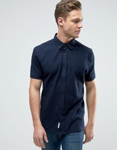 Рубашка из ткани с вафельной текстурой Bellfield - Темно-синий