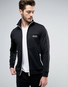 Трикотажный топ на молнии с логотипом BOSS Black By Hugo Boss - Черный