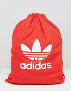 Рюкзак на затягивающемся шнурке Adidas Tricot - Красный