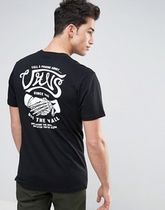 Черная футболка с надписью Tell A Friend Vans VA3138BLK - Черный