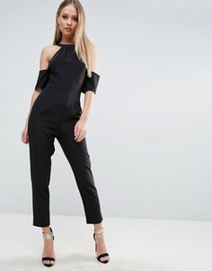 Комбинезон с вырезами на плечах ASOS - Черный