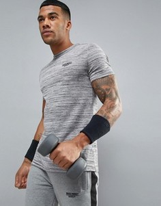 Серая обтягивающая футболка Muscle Monkey - Серый