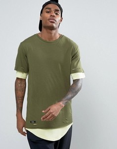 Длинная двухслойная футболка Cayler & Sons - Зеленый