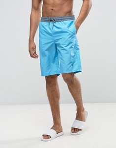 Пляжные шорты с контрастным поясом Wetts - Синий
