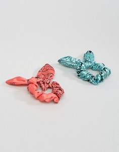 2 атласные резинки для волос ASOS - Мульти