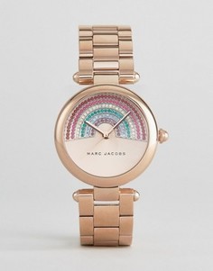 Часы с радугой из страз Marc Jacobs MJ3546 - Золотой