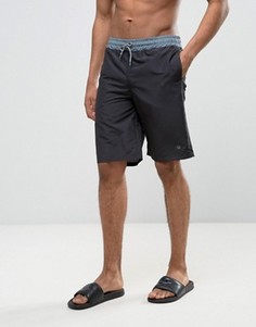 Пляжные шорты с контрастным поясом Wetts - Черный