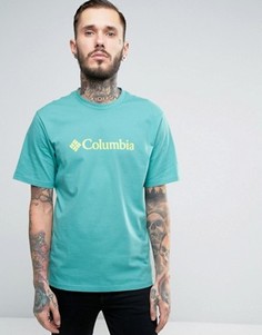 Синяя классическая футболка с логотипом Columbia - Синий