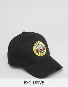 Черная бейсболка с логотипом Guns N Roses от Reclaimed Vintage Inspired - Черный