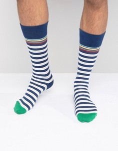 Классические носки в сине-белую полоску Paul Smith - Синий