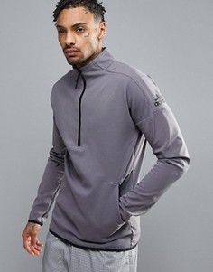 Серый спортивный топ adidas ZNE S98687 - Зеленый