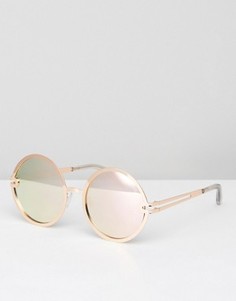 Круглые солнцезащитные очки Quay Australia Ukiyo - Золотой