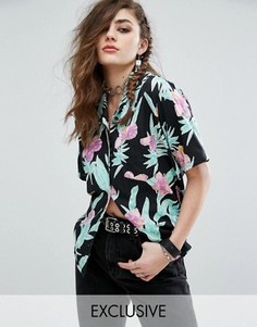 Гавайская рубашка с цветочным принтом Motel - Черный