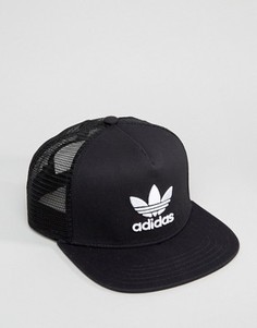Черная бейсболка с логотипом-трилистником adidas Originals BK7308 - Черный