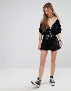 Ромпер с открытыми плечами Missguided - Черный