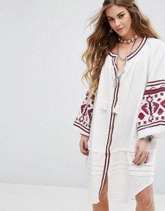 Платье с вышивкой Free People Clear - Белый