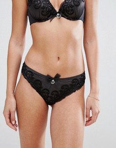 Бразильские трусы Hunkemoller Star Glam - Черный