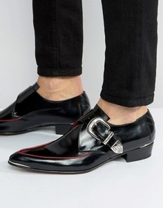 Кожаные туфли с пряжками Jeffery West Adam Ant - Черный