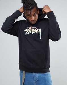 Худи с логотипом Stussy - Черный