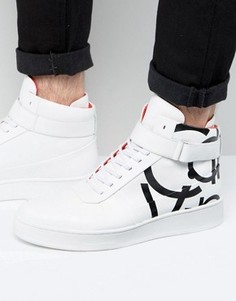 Высокие кроссовки с логотипом Calvin Klein Navin - Белый