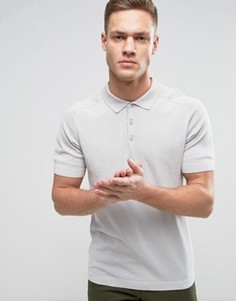 Трикотажная футболка-поло Selected Homme - Серый