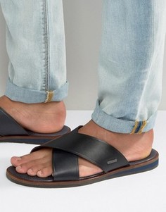 Кожаные сандалии с перекрестными ремешками Ted Baker Punxel - Черный