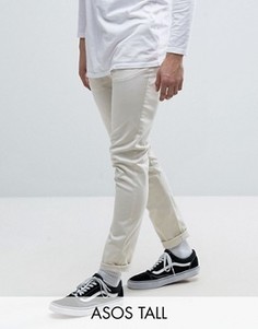 Бежевые чиносы скинни ASOS TALL - Бежевый