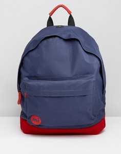 Классический рюкзак с контрастной красной вставкой Mi Pac - Темно-синий