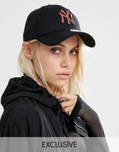 Кепка с вышивкой New Era 9Forty - Черный