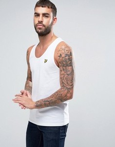 Белая майка классического кроя с логотипом Lyle & Scott - Белый