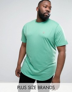 Длинная футболка с необработанным краем Le Breve PLUS - Зеленый