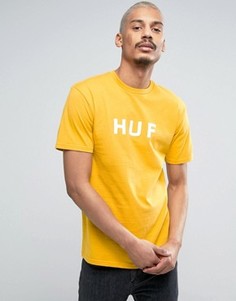 Футболка с логотипом HUF - Желтый