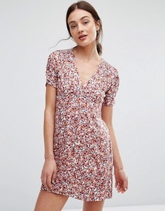 Летнее платье с цветочным принтом Newlily - Мульти