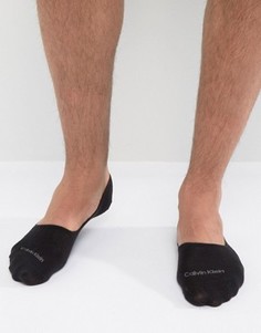Черные невидимые носки Calvin Klein Invisible - Черный