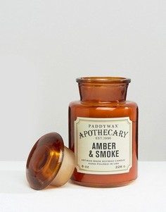 Свеча 8 унций Paddywax Apothecary - Амбра и дым - Коричневый