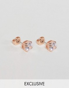 Серьги-гвоздики с круглым кристаллом Swarovski от Simon Carter эксклюзивно для ASOS - Золотой