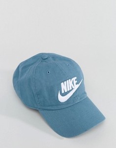 Синяя выбеленная кепка с логотипом Nike 626305-055 - Синий