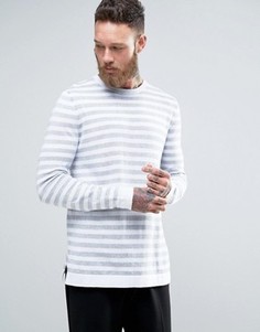 Длинный джемпер в серую полоску ASOS - Серый