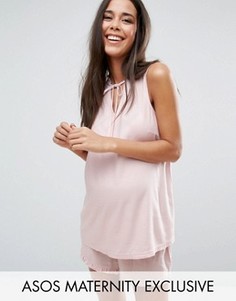 Пижамный комплект с шортами для беременных ASOS Maternity - Розовый
